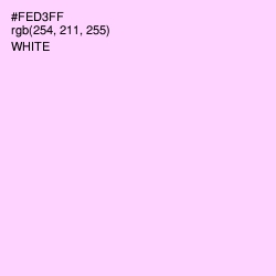 #FED3FF - Pink Lace Color Image